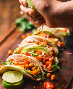 Eat 3 cooked tacos