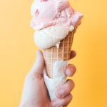 Handel’s Homemade Ice Cream Now Open in Cumming GA 2 strawberry ice cream on cone