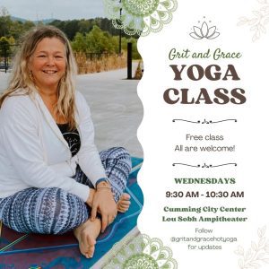 Wednesday Yoga class at Cumming City Center