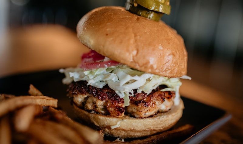 a burger with a crown on top of it in Forsyth County