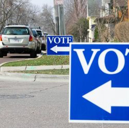 Forsyth County Georgia polling place line for Election Day