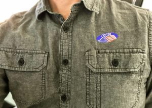 Forsyth County community of voters proud to show sticker after voting