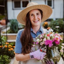 Things to do in Forsyth County and North GA this week 2 A woman holding a bouquet of flowers in a garden in FoCo
